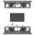 Comode TV, 4 buc., gri sonoma, 80x30x30 cm, lemn prelucrat GartenMobel Dekor