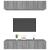 Comode TV, 4 buc., gri sonoma, 80x30x30 cm, lemn prelucrat GartenMobel Dekor
