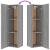Set dulapuri TV, 4 piese, gri sonoma, lemn prelucrat GartenMobel Dekor