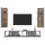 Set dulapuri TV, 4 piese, gri sonoma, lemn prelucrat GartenMobel Dekor