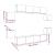 Set dulap TV, 8 piese, stejar fumuriu, lemn prelucrat GartenMobel Dekor
