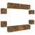 Set dulap TV, 8 piese, stejar fumuriu, lemn prelucrat GartenMobel Dekor
