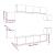 Set dulap TV, 8 piese, gri sonoma, lemn prelucrat GartenMobel Dekor