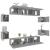 Set dulap TV, 8 piese, gri sonoma, lemn prelucrat GartenMobel Dekor
