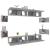 Set dulap TV, 8 piese, gri sonoma, lemn prelucrat GartenMobel Dekor
