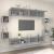 Set dulap TV, 8 piese, gri sonoma, lemn prelucrat GartenMobel Dekor