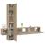 Set dulap TV, 5 piese, stejar sonoma, lemn prelucrat GartenMobel Dekor