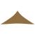 Pânză parasolar, gri taupe, 4,5x4,5x4,5 m, HDPE, 160 g/m² GartenMobel Dekor