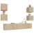 Set dulap TV, 6 piese, stejar sonoma, lemn prelucrat GartenMobel Dekor