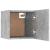 Set dulap TV, 6 piese, gri beton, lemn prelucrat GartenMobel Dekor