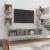 Set dulap TV, 6 piese, gri beton, lemn prelucrat GartenMobel Dekor