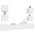 Set dulap TV, 6 piese, alb, lemn prelucrat GartenMobel Dekor