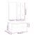 Set de mobilier pentru hol, gri beton, lemn prelucrat GartenMobel Dekor