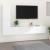 Set dulap TV, 4 piese, alb, lemn prelucrat GartenMobel Dekor
