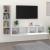 Set dulap TV, 4 piese, alb, lemn prelucrat GartenMobel Dekor