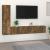Set dulapuri TV, 4 piese, stejar fumuriu, lemn prelucrat GartenMobel Dekor