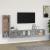 Set dulap TV, 3 piese, gri sonoma, lemn prelucrat GartenMobel Dekor