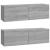 Set dulap TV, 3 piese, gri sonoma, lemn prelucrat GartenMobel Dekor