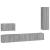 Set dulapuri TV, 4 piese, gri sonoma, lemn prelucrat GartenMobel Dekor