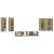 Set dulap TV, 6 piese, stejar sonoma, lemn prelucrat GartenMobel Dekor