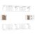 Set dulap TV, 6 piese, alb, lemn prelucrat GartenMobel Dekor