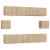 Set dulap TV, 6 piese, stejar sonoma, lemn prelucrat GartenMobel Dekor