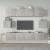 Set dulap TV, 6 piese, gri beton, lemn prelucrat GartenMobel Dekor