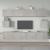 Set dulap TV, 6 piese, gri beton, lemn prelucrat GartenMobel Dekor