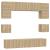Set dulap TV, 8 piese, stejar sonoma, lemn prelucrat GartenMobel Dekor