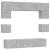 Set dulap TV, 8 piese, gri beton, lemn prelucrat GartenMobel Dekor