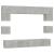 Set dulap TV, 8 piese, gri beton, lemn prelucrat GartenMobel Dekor