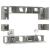 Set dulap TV, 8 piese, gri beton, lemn prelucrat GartenMobel Dekor