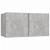 Set dulap TV, 5 piese, gri beton, lemn prelucrat GartenMobel Dekor