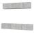 Set dulap TV, 5 piese, gri beton, lemn prelucrat GartenMobel Dekor