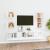 Set dulap TV, 5 piese, alb, lemn prelucrat GartenMobel Dekor