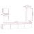 Set dulap TV, 5 piese, alb, lemn prelucrat GartenMobel Dekor