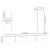 Set dulap TV, 5 piese, alb, lemn prelucrat GartenMobel Dekor