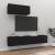 Set dulapuri TV, 3 piese, negru, lemn prelucrat GartenMobel Dekor