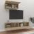 Set dulap TV, 3 piese, stejar sonoma, lemn prelucrat GartenMobel Dekor