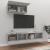 Set dulapuri TV, 3 piese, gri beton, lemn prelucrat GartenMobel Dekor