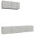 Set dulapuri TV, 3 piese, gri beton, lemn prelucrat GartenMobel Dekor