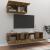 Set dulapuri TV, 3 piese, stejar fumuriu, lemn prelucrat GartenMobel Dekor