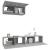 Set dulap TV, 3 piese, gri sonoma, lemn prelucrat GartenMobel Dekor