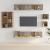 Set dulap TV, 8 piese, stejar sonoma, lemn prelucrat GartenMobel Dekor