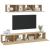 Set dulap TV, 4 piese, stejar sonoma, lemn prelucrat GartenMobel Dekor