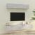 Set dulap TV, 4 piese, gri beton, lemn prelucrat GartenMobel Dekor