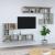 Dulap TV montat pe perete, gri beton, lemn prelucrat GartenMobel Dekor