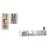 Set dulap TV, 4 piese, alb, lemn prelucrat GartenMobel Dekor