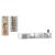 Set dulap TV, 4 piese, alb, lemn prelucrat GartenMobel Dekor