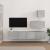 Set dulap TV, 4 piese, gri beton, lemn prelucrat GartenMobel Dekor